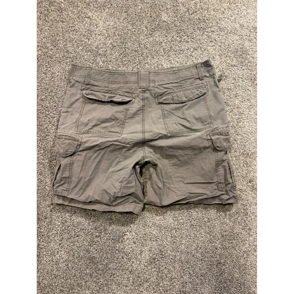L.L.Bean Cargo Shorts Mens 40 Gray Natural Fit Ripstop Cotton Utility Hiking